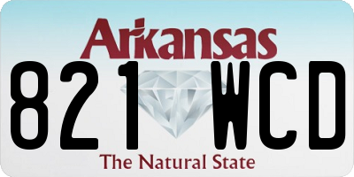 AR license plate 821WCD
