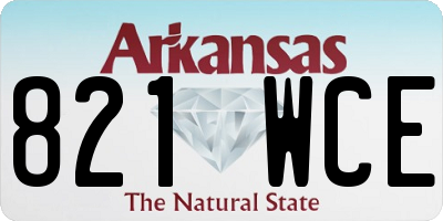 AR license plate 821WCE