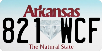 AR license plate 821WCF