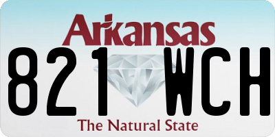 AR license plate 821WCH