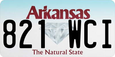 AR license plate 821WCI