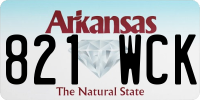 AR license plate 821WCK