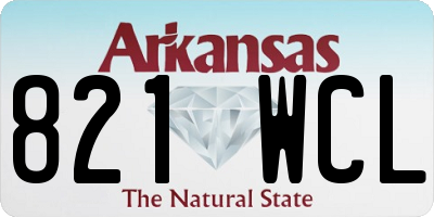 AR license plate 821WCL