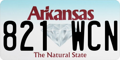 AR license plate 821WCN