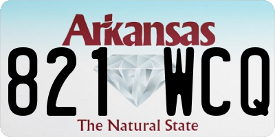 AR license plate 821WCQ