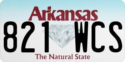 AR license plate 821WCS