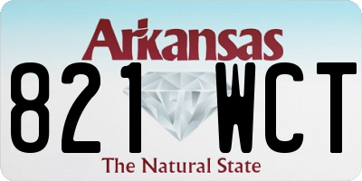 AR license plate 821WCT