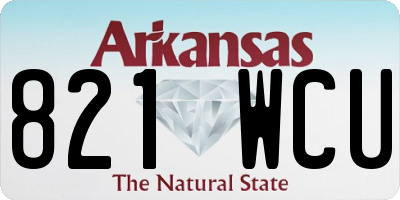 AR license plate 821WCU