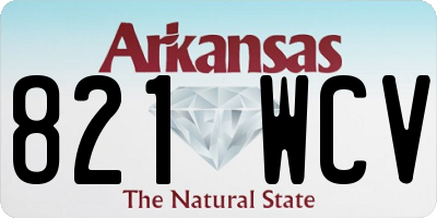 AR license plate 821WCV
