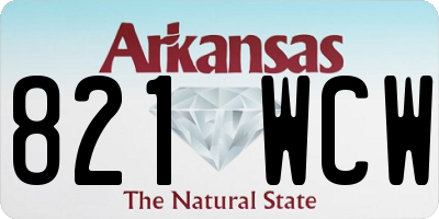 AR license plate 821WCW
