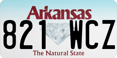 AR license plate 821WCZ
