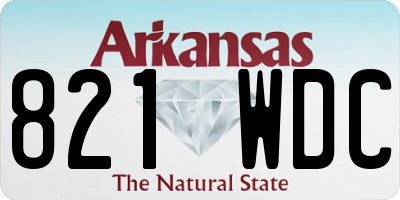 AR license plate 821WDC