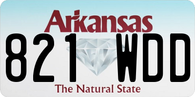 AR license plate 821WDD