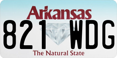 AR license plate 821WDG