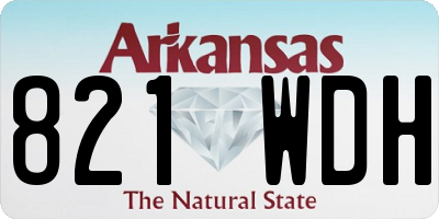 AR license plate 821WDH