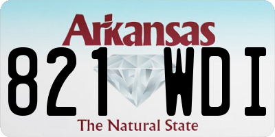 AR license plate 821WDI