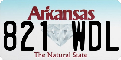AR license plate 821WDL