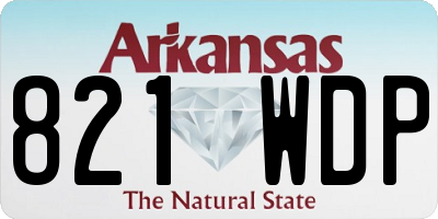 AR license plate 821WDP