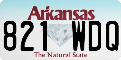 AR license plate 821WDQ