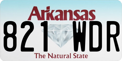 AR license plate 821WDR