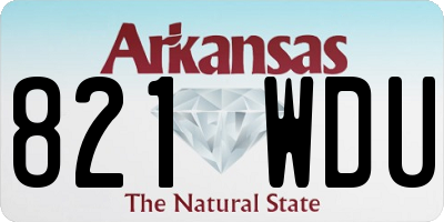 AR license plate 821WDU