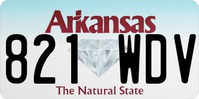 AR license plate 821WDV