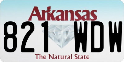 AR license plate 821WDW
