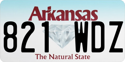 AR license plate 821WDZ