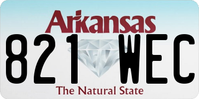 AR license plate 821WEC