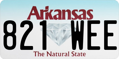 AR license plate 821WEE
