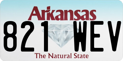 AR license plate 821WEV