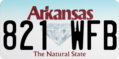 AR license plate 821WFB