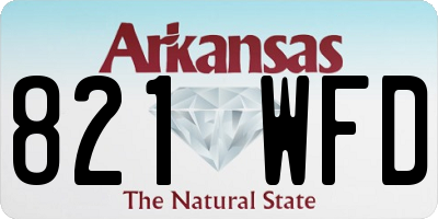 AR license plate 821WFD