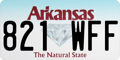 AR license plate 821WFF