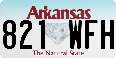 AR license plate 821WFH