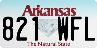 AR license plate 821WFL