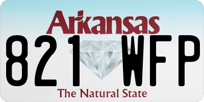 AR license plate 821WFP