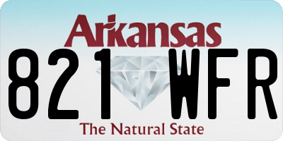 AR license plate 821WFR