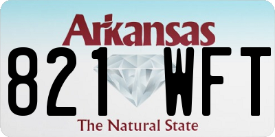 AR license plate 821WFT