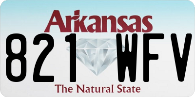 AR license plate 821WFV