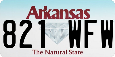 AR license plate 821WFW
