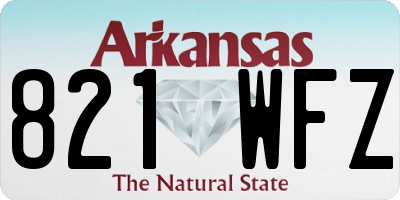 AR license plate 821WFZ