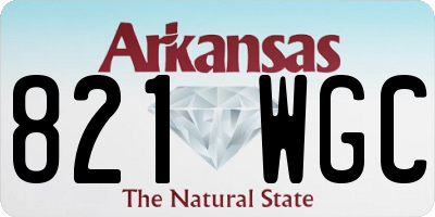 AR license plate 821WGC