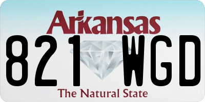 AR license plate 821WGD