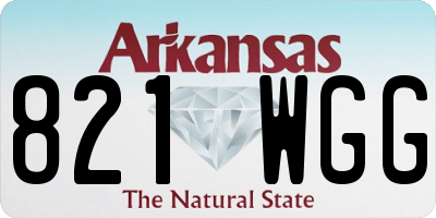 AR license plate 821WGG