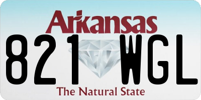 AR license plate 821WGL
