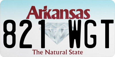 AR license plate 821WGT