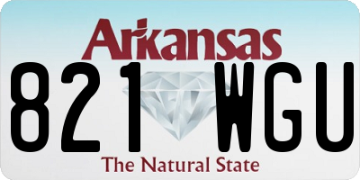 AR license plate 821WGU