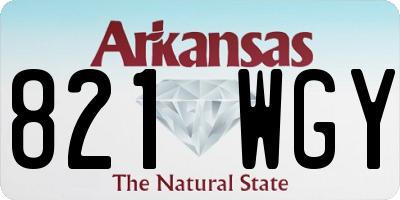 AR license plate 821WGY