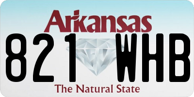AR license plate 821WHB
